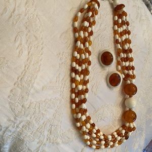 Necklace and earrings